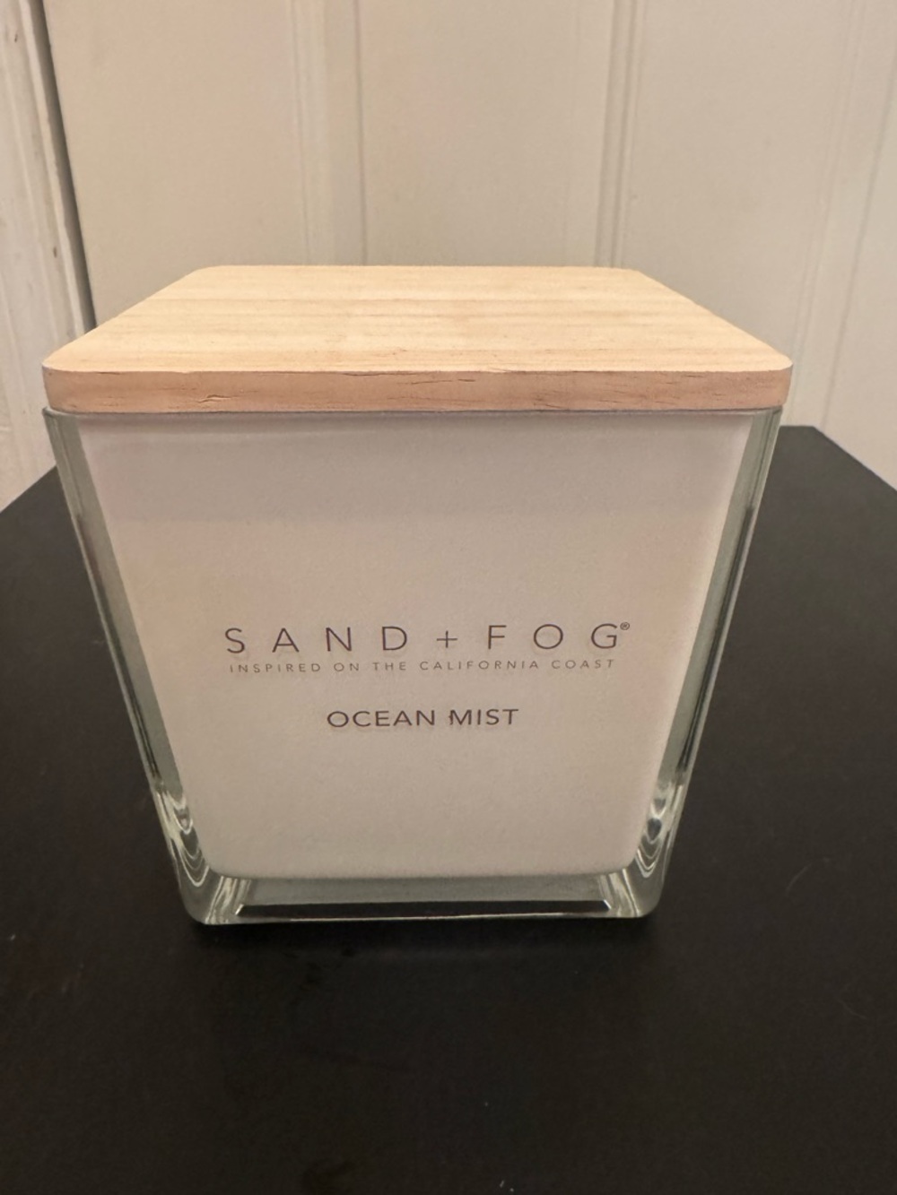 Sand + Fog Candle Ocean Mist 4 Wick 57oz Square White
